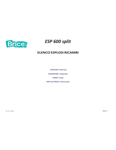 Pièces détachées EURFRIGOR ESP600SPLIT Annee 01-2012 