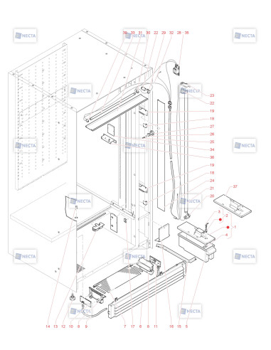 Pièces détachées Sfera   -   220V 50Hz - Meuble - 4 - C211X01 - Necta 