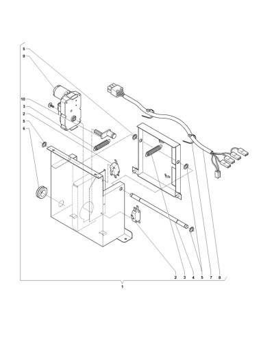 Pièces détachées Sfera Food - 220 Volt - 50 Hz - Verrouillage pour zone de prélèvement - 3 - C223X00 - Necta 