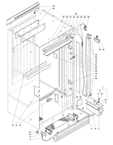 Pièces détachées Sfera Food - 220 Volt - 50 Hz - Châssis - 4 - C223X00 - Necta 