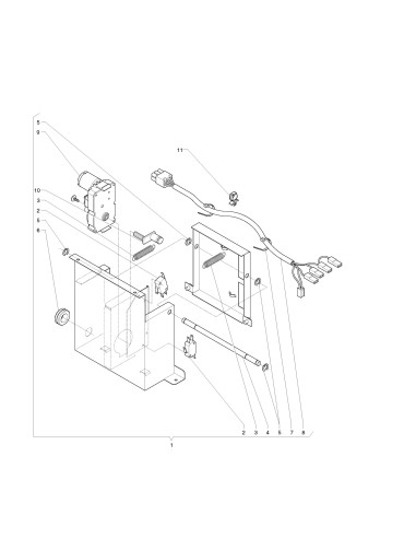 Pièces détachées Sfera Food - 220V 50Hz - Verrouillage pour zone de prélèvement - 3 - C223X01 - Necta 