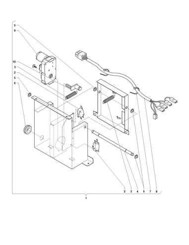 Pièces détachées Sfera P - 220 Volt - 50 Hz - Verrouillage pour zone de prélèvement - 3 - C232X00 - Necta 