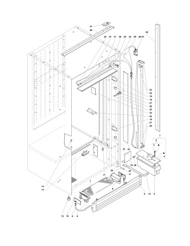 Pièces détachées Sfera P - 220 Volt - 50 Hz - Châssis - 4 - C232X00 - Necta 