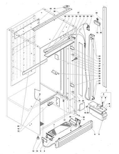 Pièces détachées Sfera P Food - 220 Volt - 50 Hz - Châssis - 4 - C246X00 - Necta 