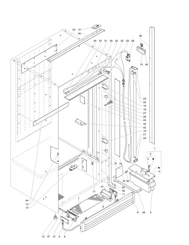 Pièces détachées Sfera P Food - 220V  50Hz - Meuble - 4 - C246X01 - Necta 