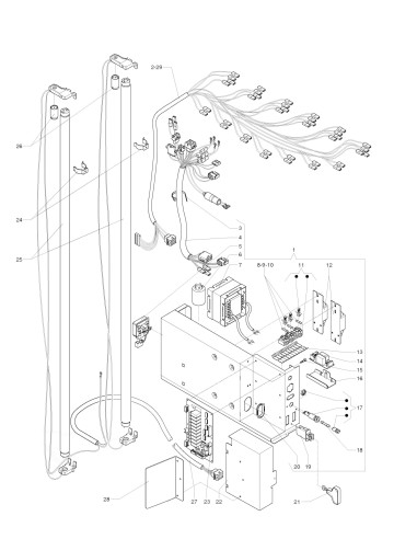 Pièces détachées Diesis   -   220V 50Hz - Installation électrique - 5 - C3275X00 - Necta 