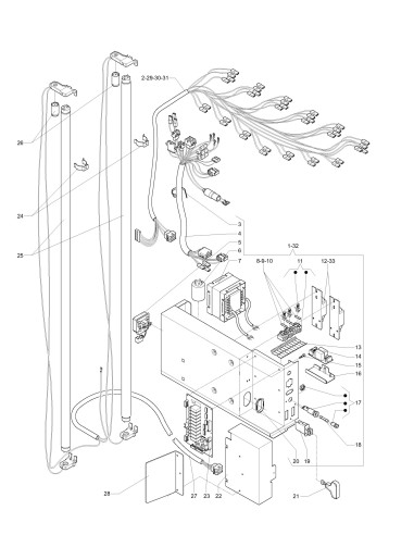 Pièces détachées Diesis 500-700 - 220V 50Hz - Installation électrique - 5 - C3275X01 - Necta 