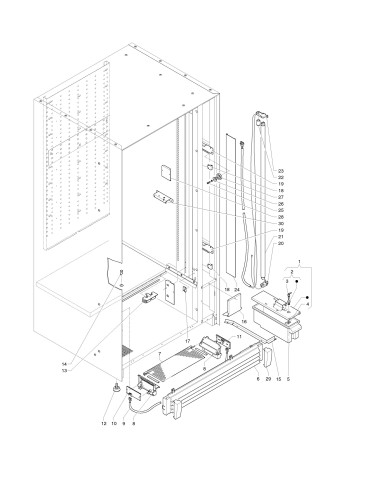 Pièces détachées Rondo' - 120V  60Hz - Meuble - 3 - C3075X00 - Necta 