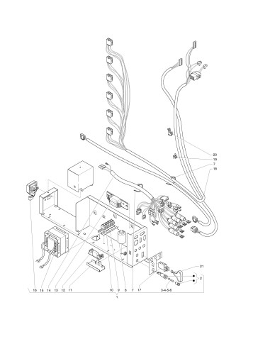 Pièces détachées Rondo' - 120V  60Hz - Panneau électrique - 4 - C3075X00 - Necta 