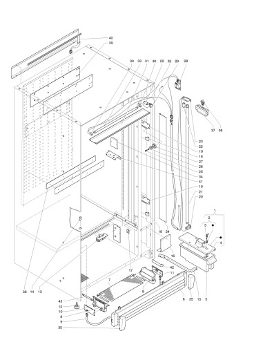 Pièces détachées Rondo' Food - 220V 50Hz - Meuble - 4 - C224X01 - Necta 