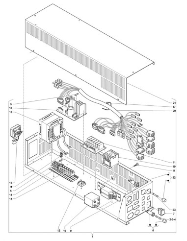 Pièces détachées Starfood - 120 Volt - 60 Hz - Tableau électrique - 4 - C216X00 - Necta 