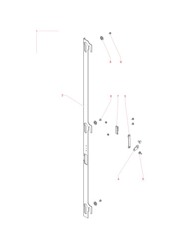 Pièces détachées Sinfonia 6 Selezioni230V 50Hz - Serrure - 2 - C4345X00 - Necta 