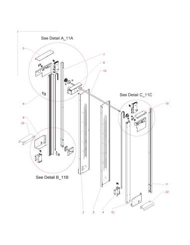 Pièces détachées Sinfonia 6 Selezioni230V 50Hz - Gr. groupe Y - 11 - C4345X00 - Necta 