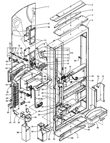 Pièces détachées Zeta 450 - Porte - 1 - C146X00 - Necta 