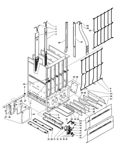 Pièces détachées Zeta 450 - Chariot - 5 - C146X00 - Necta 