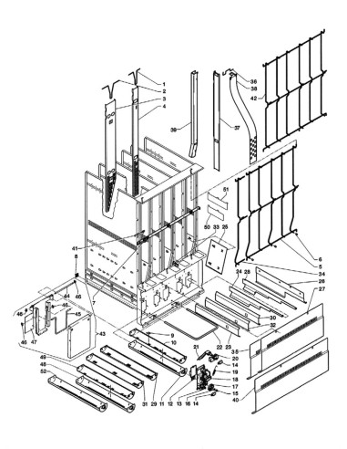 Pièces détachées Zeta 550 - Chariot - 5 - C126X02 - Necta 