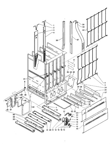 Pièces détachées Zeta - Zeta Lx - Versione 550 - 220 Volt - 50 Hz - Chariot - 6 - C126X03 - Necta 