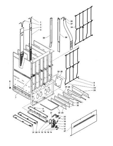 Pièces détachées Zeta 750 - Chariot - 5 - C149X00 - Necta 