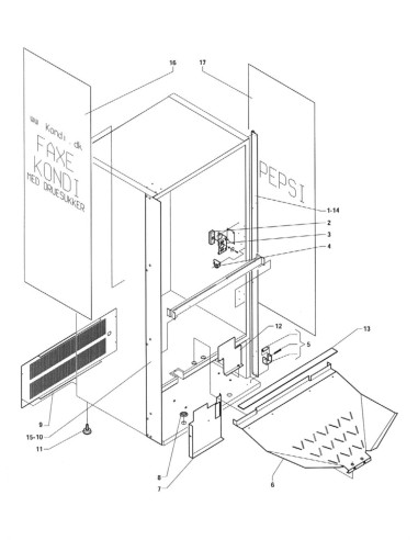 Pièces détachées Zeta - Versione 750 - 220 Volt - 50 Hz - Châssis - 3 - C149X01 - Necta 