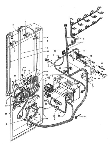 Pièces détachées Zeta - Versione 750 - 220 Volt - 50 Hz - Circuit électrique - 4 - C149X01 - Necta 