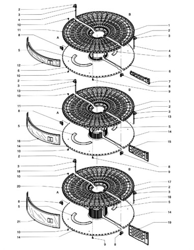 Pièces détachées Smart Hot - Gas - Disques - 4 - C129X0 - Necta 