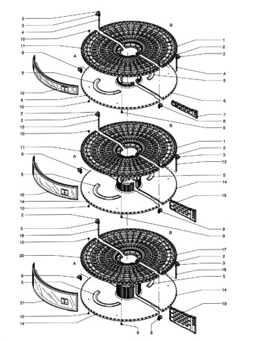 Pièces détachées Smart Hot - Gas - Disques - 4 - C129X1 - Necta 