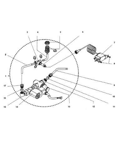 Pièces détachées  - Circuit hydraulique - 3 - C187X00 - Necta 