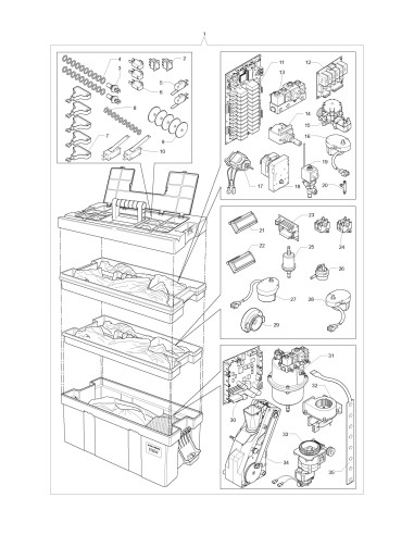 Pièces détachées  - Kit in - Box Kikko-Kikko Max Espresso ITALIA - 4 - C3345X00 - Necta 