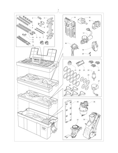 Pièces détachées  - Kit in - Box Colibri Ho.Re.Ca.ITALIA - 5 - C3345X00 - Necta 