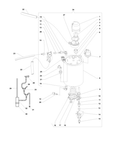 Pièces détachées Cappuccinatore - Module Vapeur Cappuccino - Chaudiere vapeur cappuccino - 2 - C277X00 - Necta 