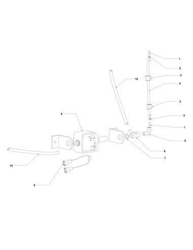 Pièces détachées Cappuccinatore - Module Vapeur Cappuccino - Pompe - 3 - C277X00 - Necta 